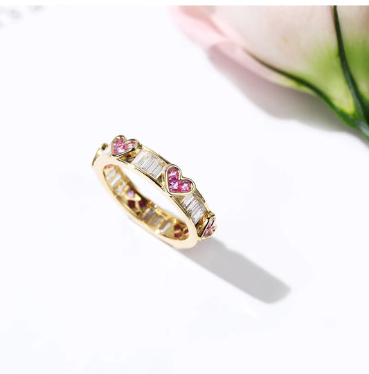 Gold Filled Ring Violet Zircon Ring